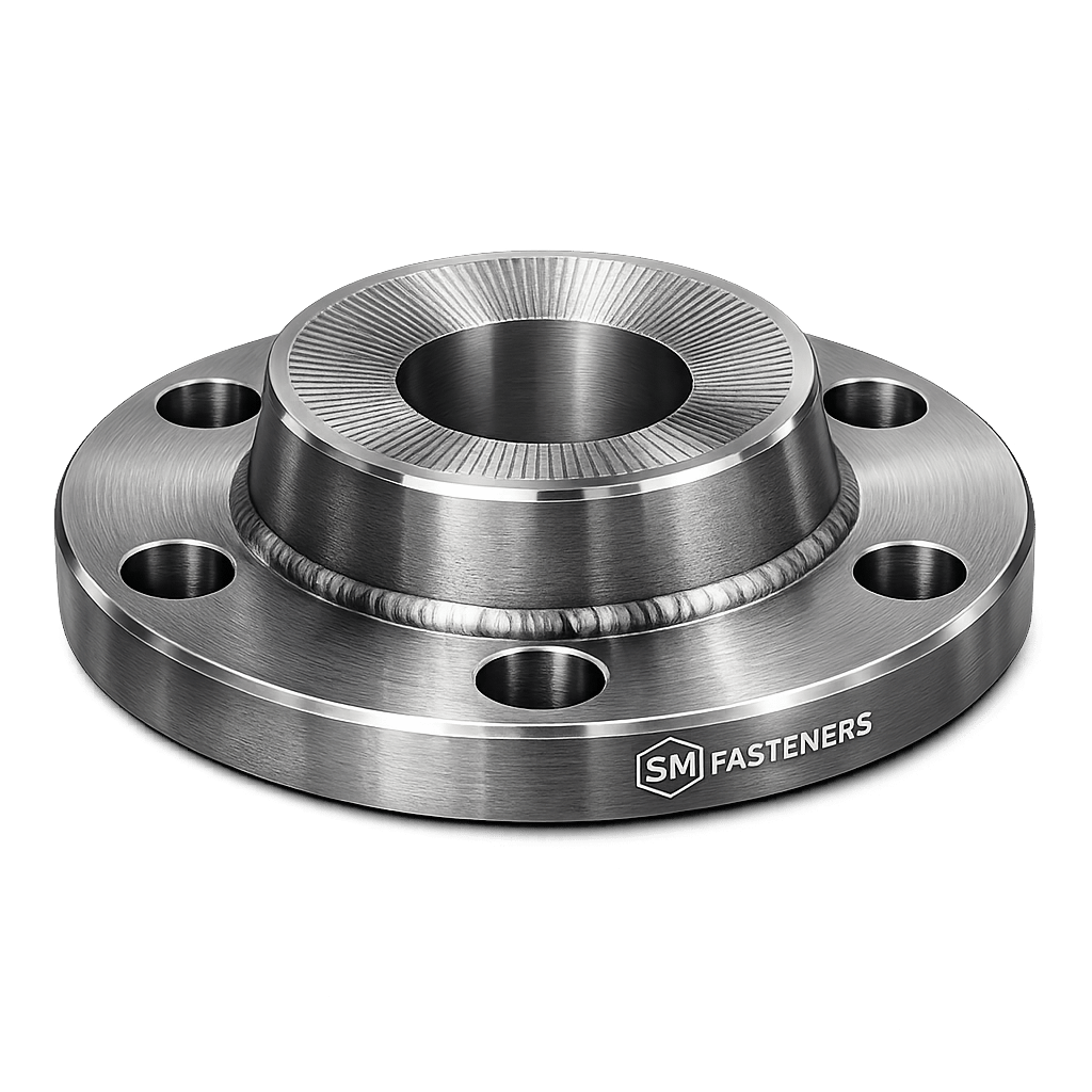 Serrated flange